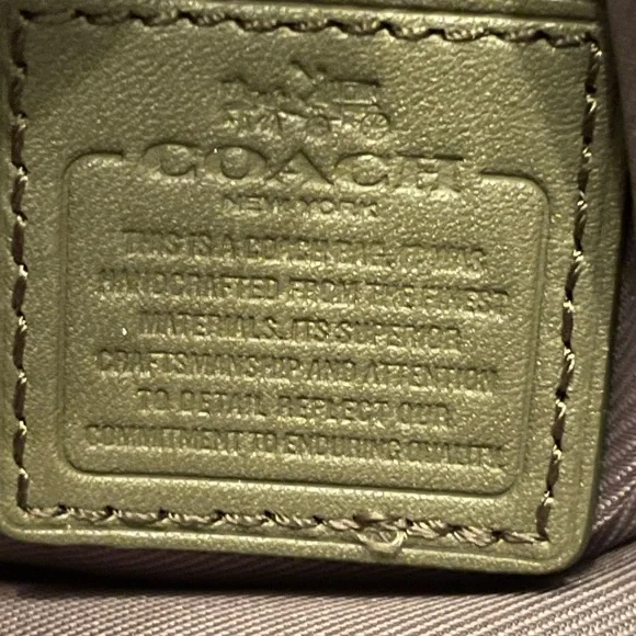 COACH MESSENGER BAG HANDBAG WITH POP-UP POUCH SURPLUS PEBBLE LEATHER - Picture 9 of 11